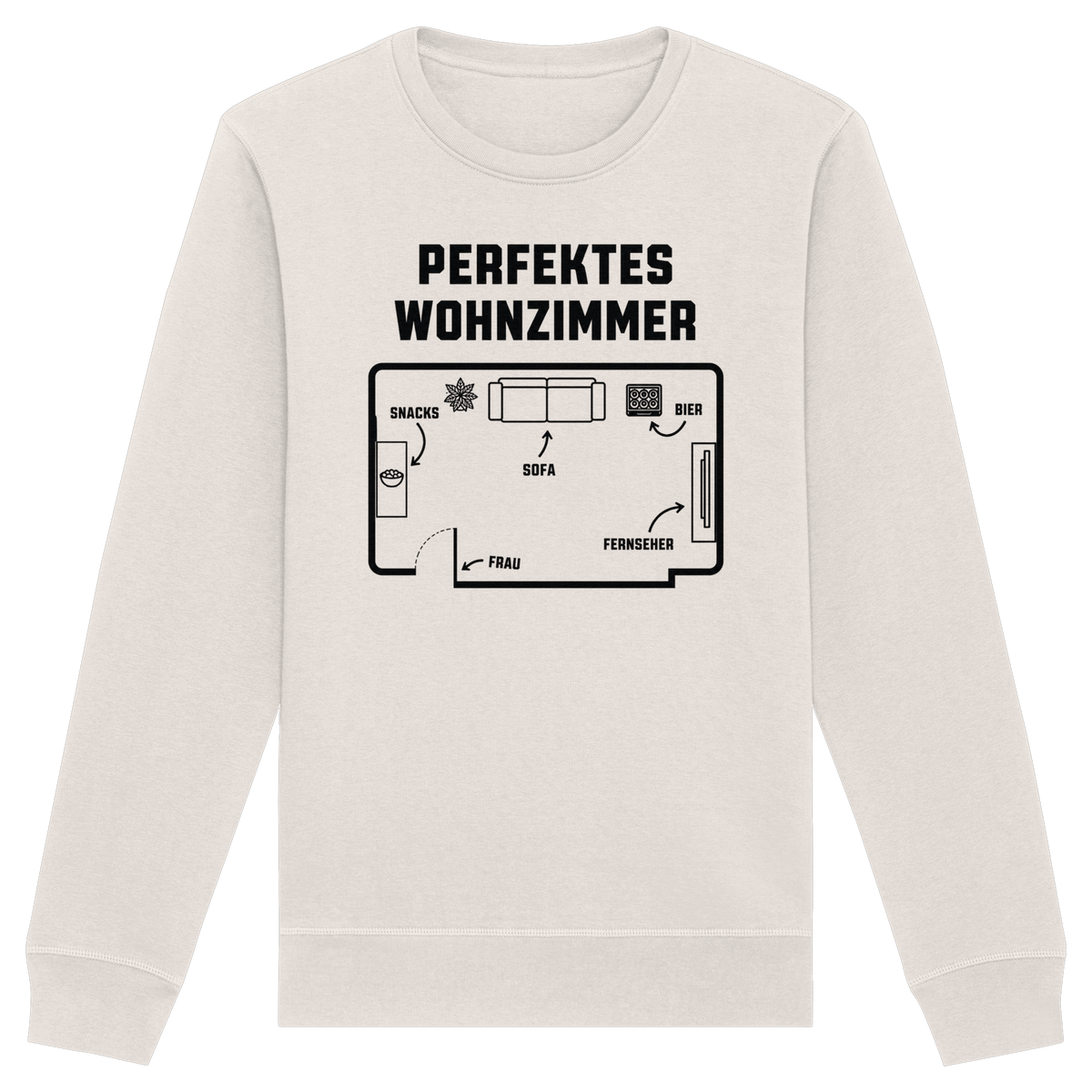 Perfektes Wohnzimmer - Organic Basic Unisex Sweatshirt