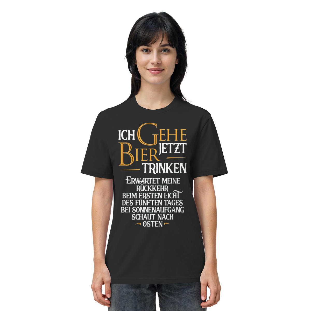 Ich gehe jetzt Bier trinken - Organic Shirt